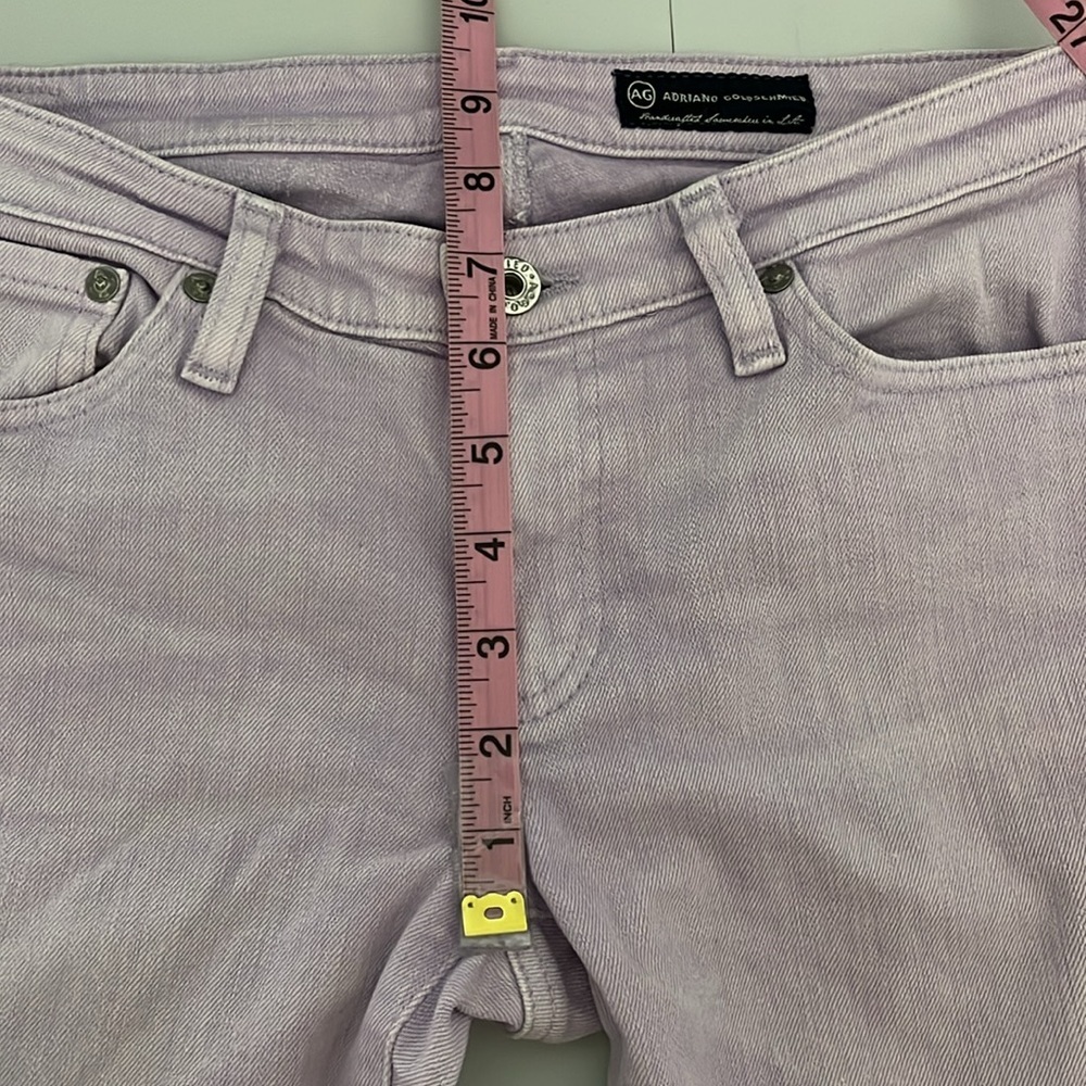 Ag Adriano Goldschmied lavender boot cut size 27 inch waist - Picture 4 of 6